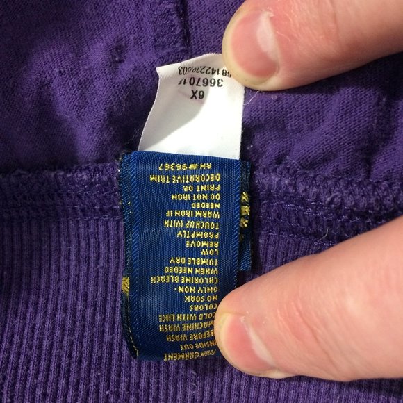 OshKosh B'gosh Girls 6X Purple Butterfly Skirt - Picture 6 of 6